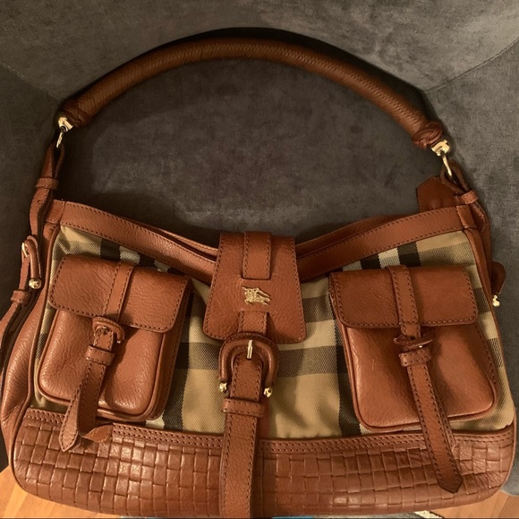 Burberry House Check Medium Hobo Bag - Picture 1 of 5